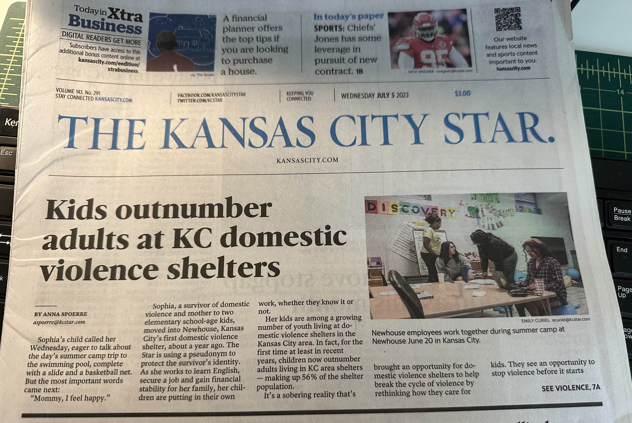 Newhouse in the Kansas City Star