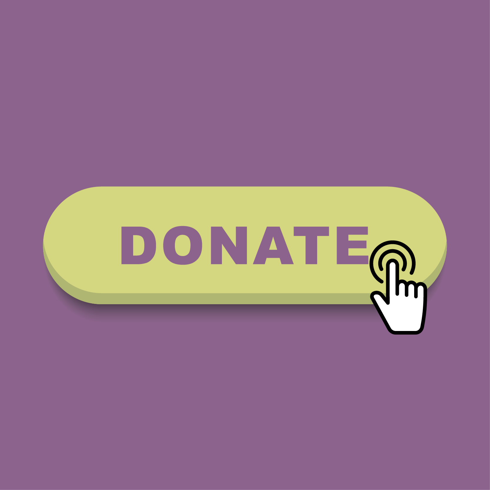 Cursor clicking "Donate" button