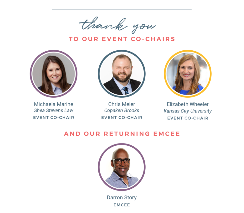Thank you to Newhouse KC Imagine A Day Gala event co-chairs and emcee Michaela Marine, Chris Meier, Elizabeth Wheeler, Darron Story